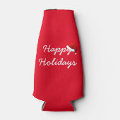 Happy Holidays Flasche Cooler Flaschenkühler (Vorderseite)