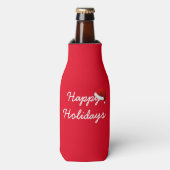 Happy Holidays Flasche Cooler Flaschenkühler (Flaschenvorderseite)