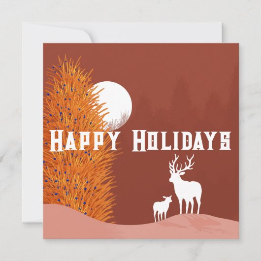 Happy Holidays - Flat Card (Vorderseite)