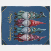 Happy Holidays Fleecedecke (Vorderseite (Horizontal))