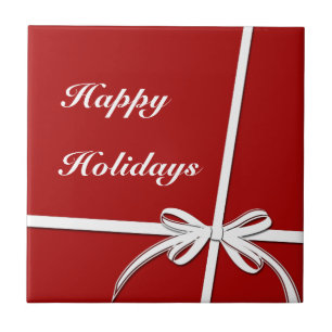 Happy Holidays Fliese
