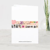 'Happy Holidays' Folded Greeting Card Karte (Rückseite)