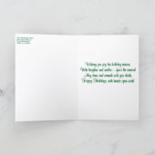 'Happy Holidays' Folded Greeting Card Karte (Innenseite)