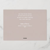 Happy Holidays Foto Folien Feiertagskarte (Rückseite)