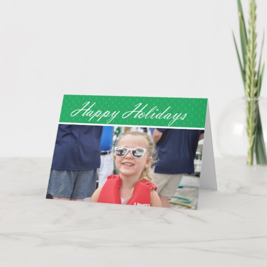 Happy Holidays - Foto Frame Karte (Vorderseite)
