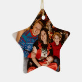 Happy Holidays Foto Geschenke, Star Shaped Christm Keramik Ornament (Rechts)