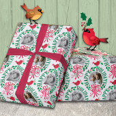 Happy Holidays Foto Geschenkpapier