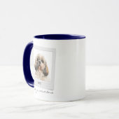 Happy Holidays Foto Hunde Mama Custom Tasse (Vorderseite Links)