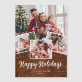 Happy Holidays Foto Magnetic Christmas Card Magnetkarte (Vorderseite)