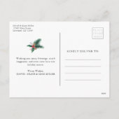 Happy Holidays Foto Postkarte (Rückseite)