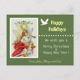 Happy Holidays Foto Postkarte
