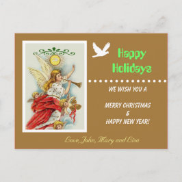 Happy Holidays Foto Postkarte