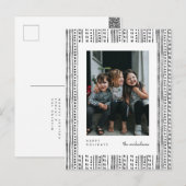 HAPPY HOLIDAYS | Foto Postkarte hinzufügen (Vorne/Hinten)