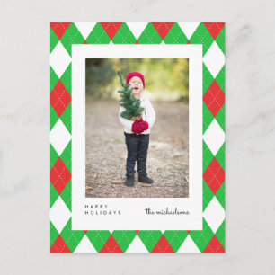 HAPPY HOLIDAYS   Foto Postkarte hinzufügen