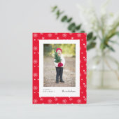 HAPPY HOLIDAYS | Foto Postkarte hinzufügen (Stehend Vorderseite)