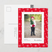 HAPPY HOLIDAYS | Foto Postkarte hinzufügen (Vorne/Hinten)