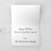 Happy Holidays Foto Weihnachten (Innen Mitte)