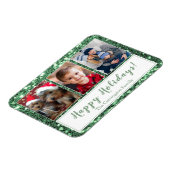 Happy Holidays Foto Weihnachten Magnet (Linke Seite)