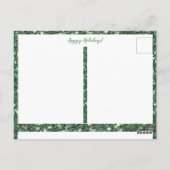 Happy Holidays Foto Weihnachten Postkarte (Rückseite)