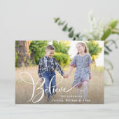 Happy Holidays FOTO Weihnachtsgrüße Feiertagskarte (Stehend Vorderseite)