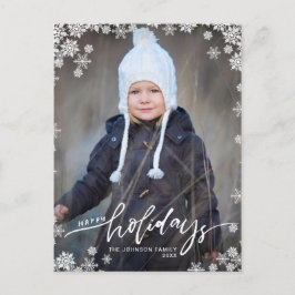 Happy Holidays FOTO Weihnachtsgrüße Postkarte