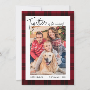 Happy Holidays Foto Weihnachtskarte Feiertagskarte