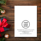 Happy Holidays Foto Weihnachtskarte für Firmenlogo