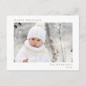 Happy Holidays Foto White Gold Weihnachten (Vorderseite)