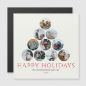 Happy Holidays Foto Zehn Roter Kühlschrank Magnet (Vorne/Hinten)