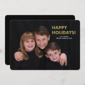 Happy Holidays Fotokarte Feiertagskarte (Vorne/Hinten)