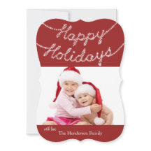 Happy Holidays Fotokarte