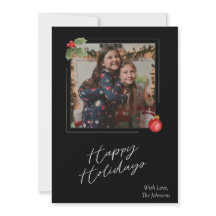 Happy Holidays Fotokarte