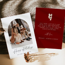 Happy Holidays Fotokarte | Weihnachtskarte