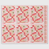 HAPPY HOLIDAYS | Frieden und Liebe | Weihnachtsste Geschenkpapier (Flach)