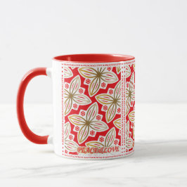 HAPPY HOLIDAYS | Frieden und Liebe | Weihnachtsste Tasse