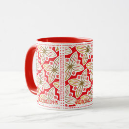 HAPPY HOLIDAYS | Frieden und Liebe | Weihnachtsste Tasse