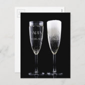 Happy Holidays Frohe Weihnachten Champagne Elegant (Vorne/Hinten)