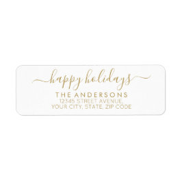 Happy Holidays Frohe Weihnachten Elegantes Gold Sc