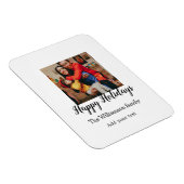 Happy Holidays frohe Weihnachten fügen Familiennam Magnet (Rechte Seite)