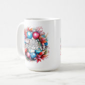 Happy Holidays | Frohe Weihnachten Kaffeetasse (Vorderseite Links)