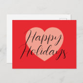 Happy Holidays Frohe Weihnachten Weihnachten Urlau Postkarte (Vorne/Hinten)