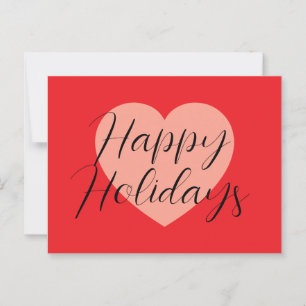 Happy Holidays Frohe Weihnachten Weihnachten Urlau Postkarte