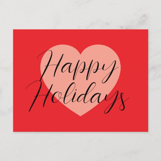 Happy Holidays Frohe Weihnachten Weihnachten Urlau Postkarte (Vorderseite)