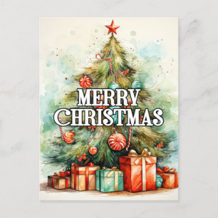 Happy Holidays Frohe Weihnachtsbaume Postkarte