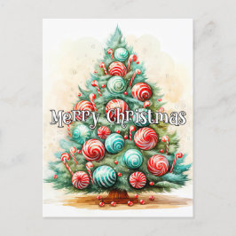 Happy Holidays | Frohe Weihnachtsbaume Postkarte