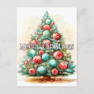 Happy Holidays Frohe Weihnachtsbaume Postkarte