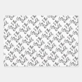 Happy Holidays Frohe Weihnachtsfreude für die Welt Geschenkpapier Set (Vorderseite 3)