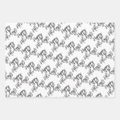 Happy Holidays Frohe Weihnachtsfreude für die Welt Geschenkpapier Set (Vorderseite)