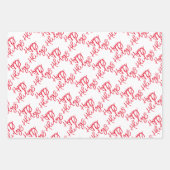 Happy Holidays Frohe Weihnachtsfreude für die Welt Geschenkpapier Set (Vorderseite)