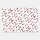 Happy Holidays Frohe Weihnachtsfreude für die Welt Geschenkpapier Set (Vorderseite 2)